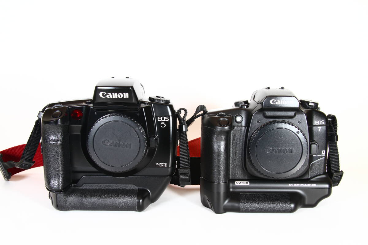 Canon EOS 5 EOS７ EF２４－８５ｍｍ EF７０－２１０mm シグマ300mmf4 ストロボ540EZ 中古品の画像2