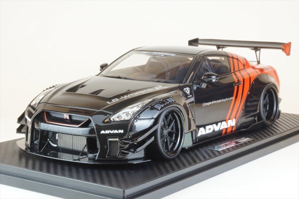 ★☆イグニッションモデル IG2345 LB-WORKS Nissan GT-R R35 type 2 Black/Red☆★の画像1