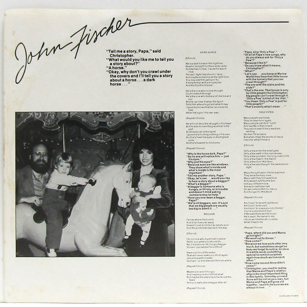 米国LP☆ JOHN FISCHER Dark Horse（US Myrrh MSB-6713）ジョン・フィッシャー リーランド・スカラー_画像6