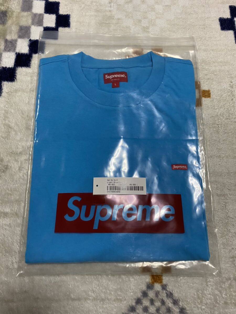 Supreme Small Box Tee Tシャツ ライトブルー Lサイズ シュプリーム BOX LOGO ボックスロゴ スモボ スモールボックス