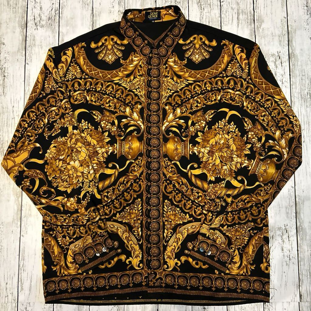 Yahoo!オークション - GIOVE GIUNOE 総柄 柄シャツ バロック Yahoo!オークション - GIOVE GIUNOE 総柄 柄シャツ バロック