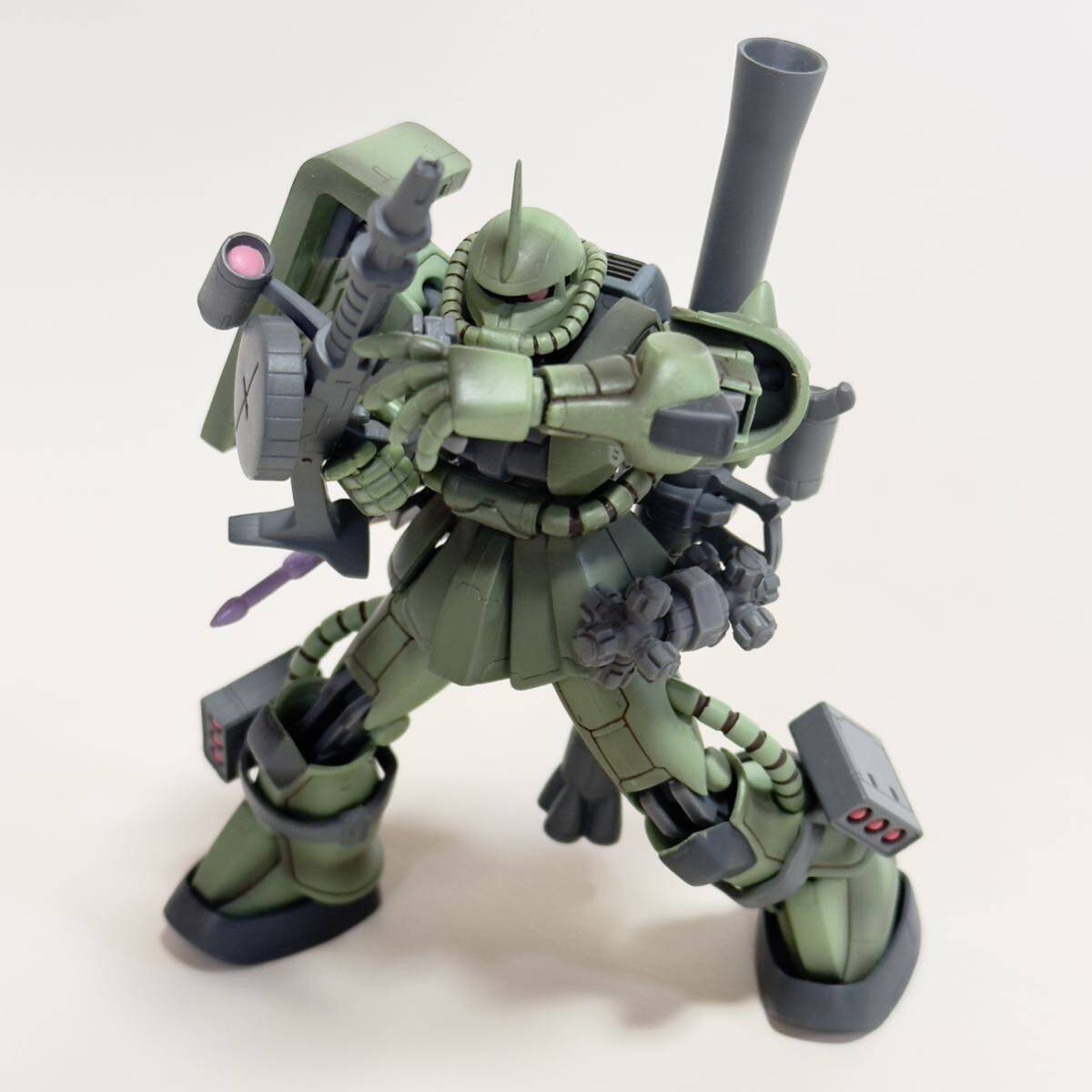 美品！ BANDAI バンダイ 機動戦士ガンダム エクステンデッド モビルスーツインアクション MS-06F ザクⅡ ♪ EXTENDED MIAの画像1