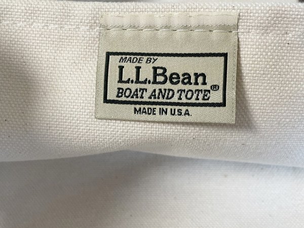 ★【希少 USA製】名作 L.L.Bean LLビーン 112636 BOAT AND TOTE ボート アンドトート ブラウン系 キャンバス トートバッグ Mサイズ USEDの画像5