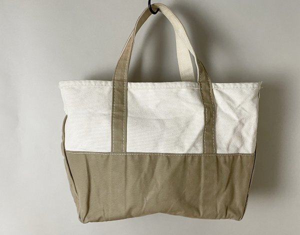 ★USA製 定価12,650円 L.L.Bean × BEAMS エルエルビーン × ビームス DEEP BOTTOM BOAT AND TOTE ボートアンドトート キャンバス バッグの画像3