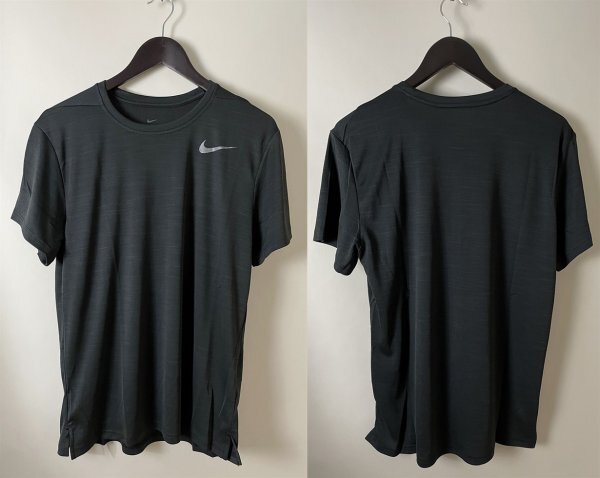 ★新品 定価3,850円 国内正規品 NIKE ナイキ Dri-FIT ドライフィット スーパーセット メンズ トレーニング トップ 半袖 Tシャツ ブラック L_画像2