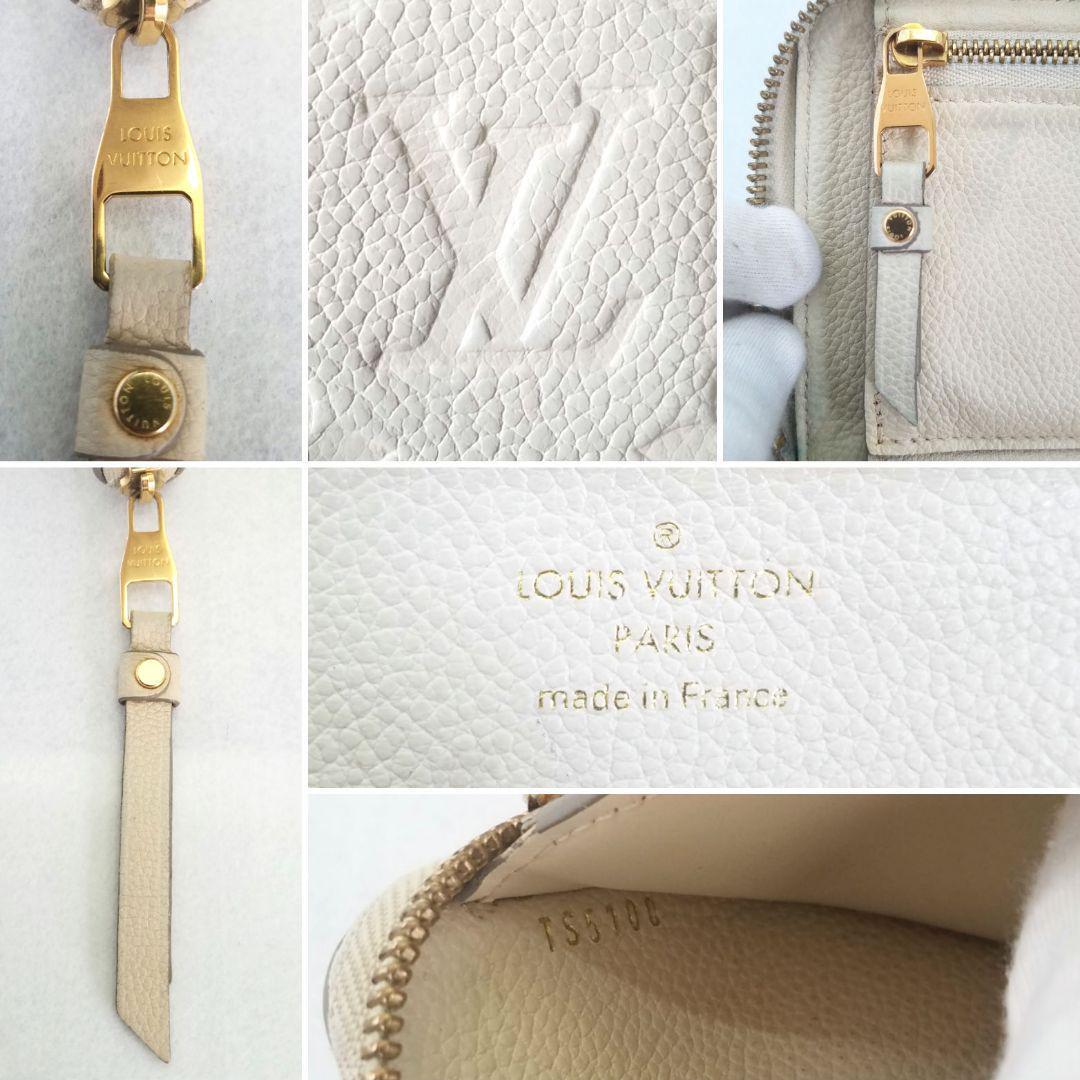 Louis Vuitton ルイヴィトン ポルトフォイユ スクレット コンパクト 折り財布 モノグラム アンプラント ネージュ 白 ホワイト系 M93432 の画像7