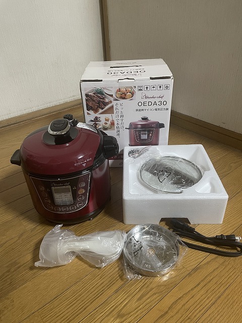 ワンダーシェフ電気圧力鍋（OEDA30）新品、未使用品　格安!!_画像5