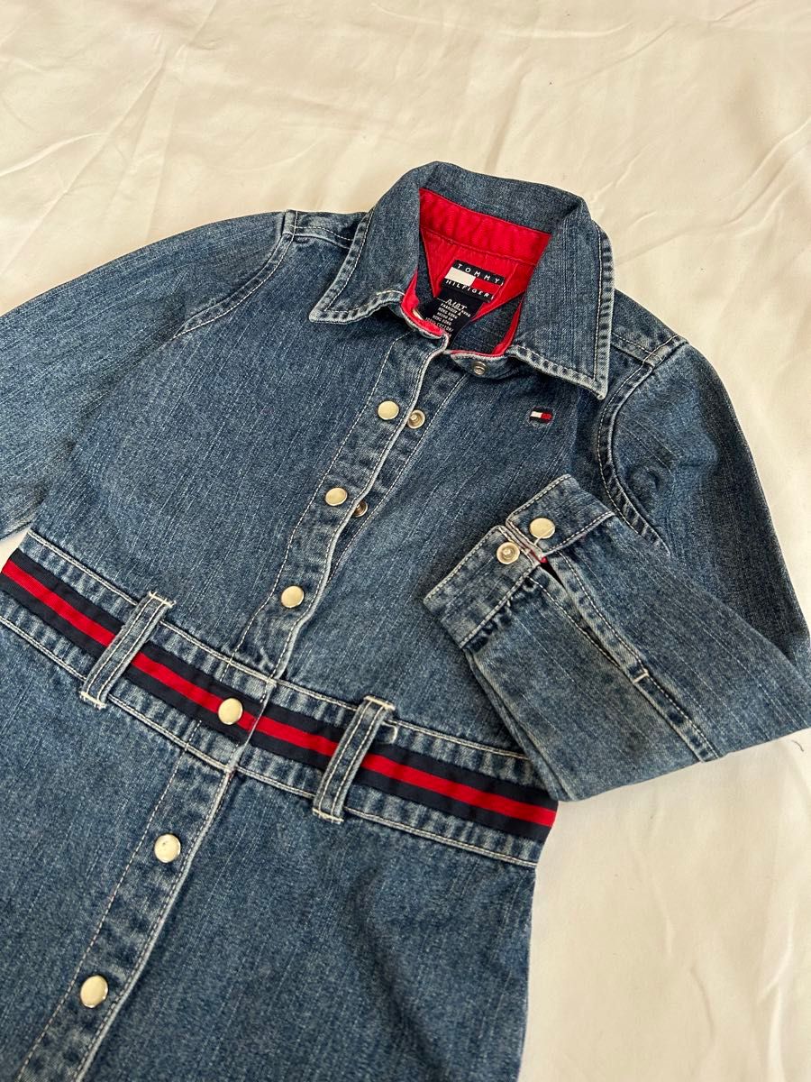 TOMMY HILFIGER トミーヒルフィガー デニムワンピース 100