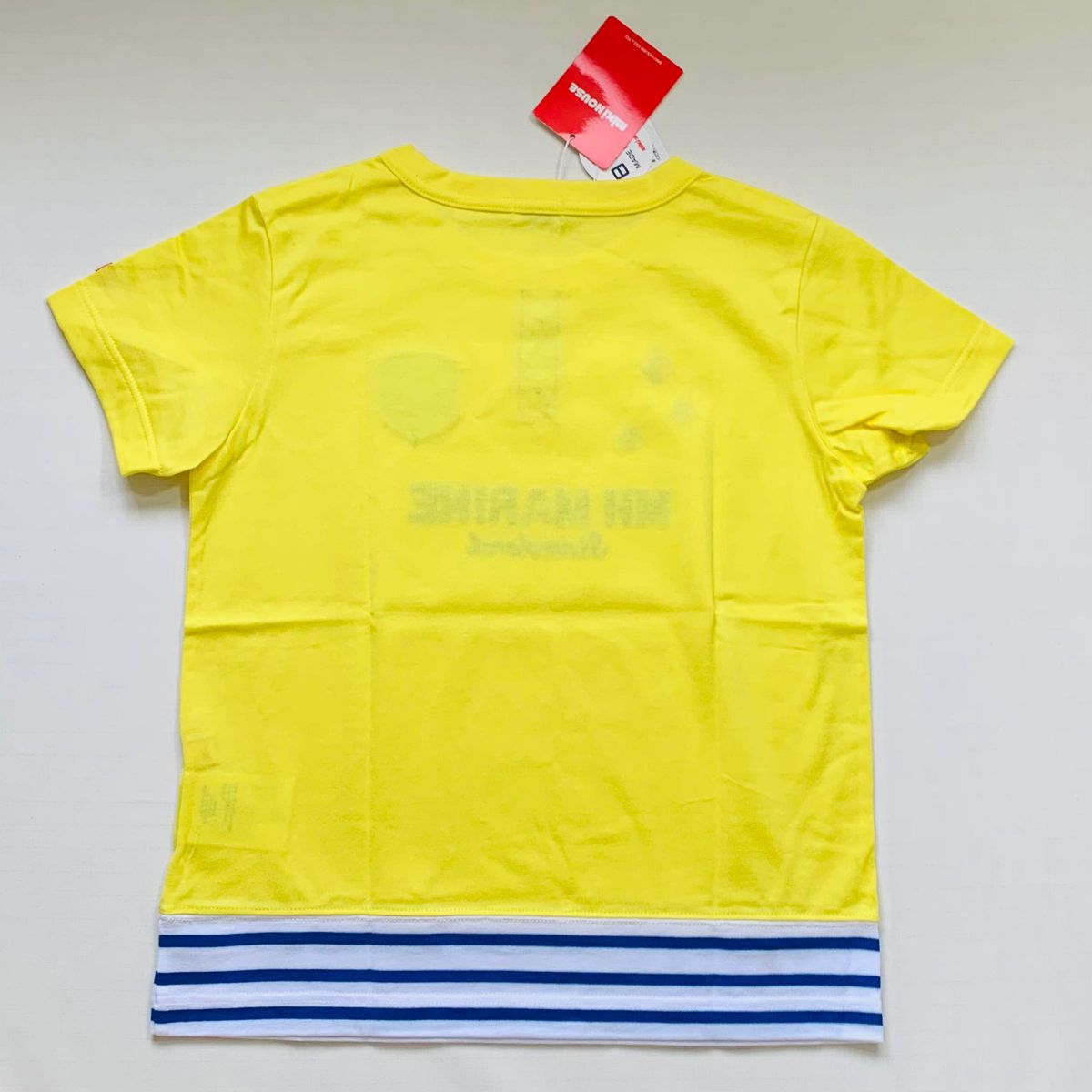 新品　未使用　Ｔシャツ マリン柄　白　イエロー　プッチー君　２点セット　120 ミキハウス