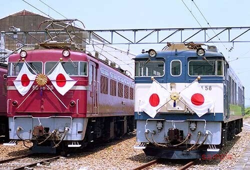 【鉄道写真】ED76 55＆EF64 58 [9004864]_画像1