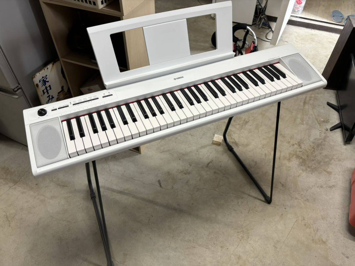 YAMAHA 電子ピアノ　NP-12WH 動作品　付属品多数　2020年製_画像4