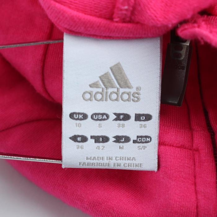 アディダス ジップアップパーカー スウェット スエット スポーツウエア レディース Mサイズ ピンク adidas_画像3