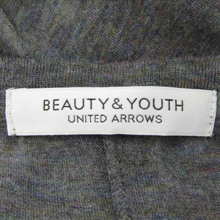 ビューティアンドユースユナイテッドアローズ ニット 長袖 ウール混 レディース フリーサイズ グレー BEAUTY&YOUTH UNITED ARROWS_画像3