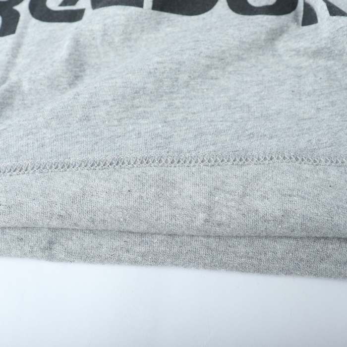 リーボック 半袖Tシャツ ロゴT クラシック スポーツウエア コットン メンズ Sサイズ グレー×黒 Reebok_画像6