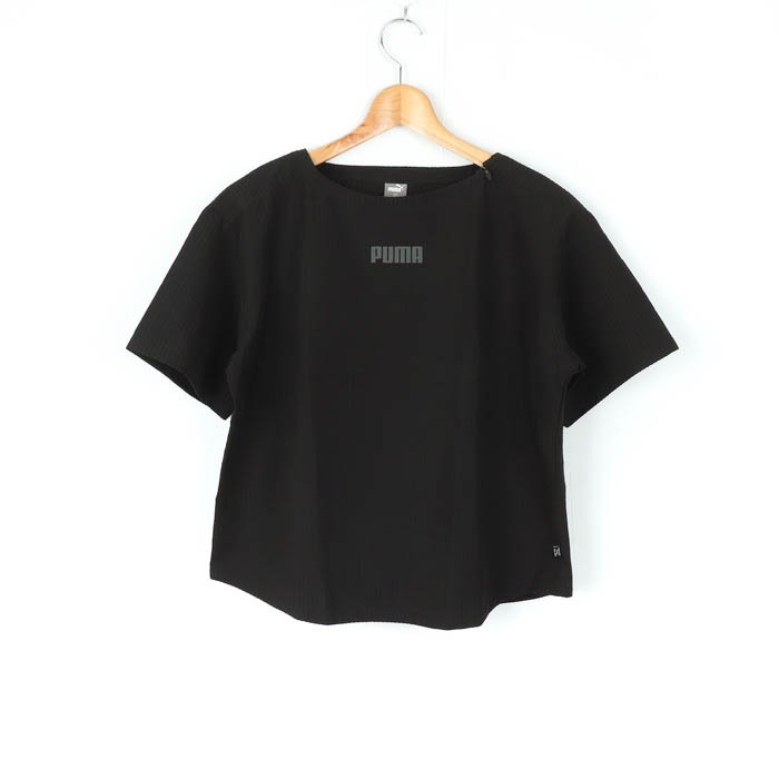 プーマ 半袖Tシャツ トップス カットソー スポーツウエア ジムウエア レディース XLサイズ ブラック PUMA_画像1