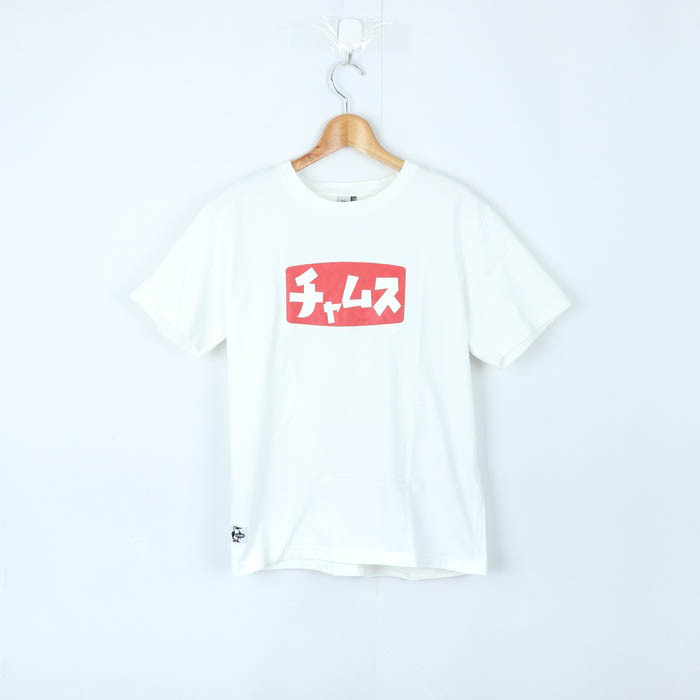 チャムス 半袖Tシャツ トップス カットソー アウトドア メンズ Mサイズ ホワイト CHUMS_画像1