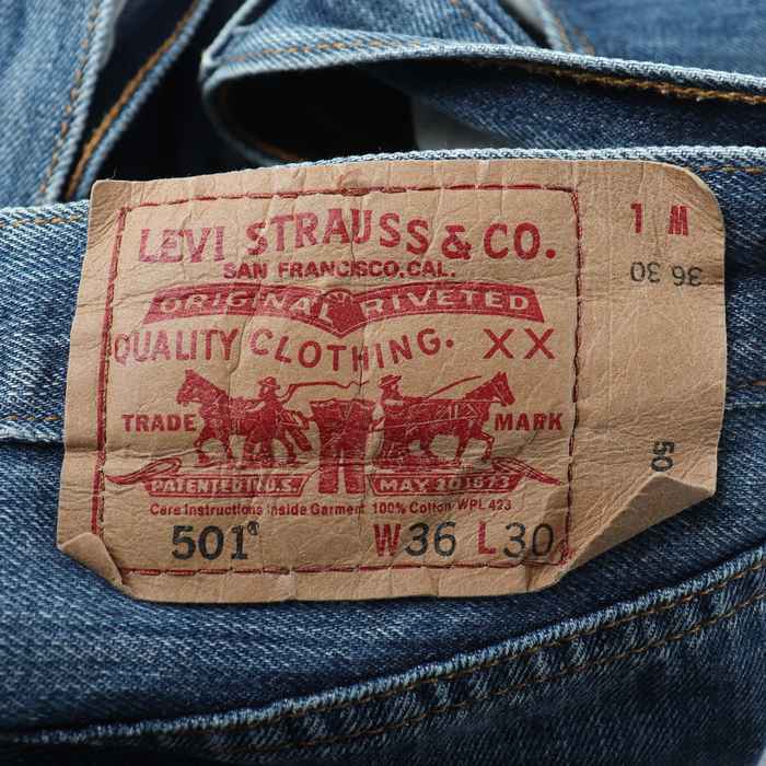 リーバイストラウスシグネチャー デニムパンツ ジーンズ ストレート 501 メンズ 36サイズ ブルー LEVI STRAUSS Signature_画像3