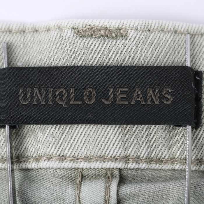 ユニクロ デニムパンツ テーパードジーンズ UNIQLO JEANS レディース 26(66cm)サイズ グリーン UNIQLO_画像3