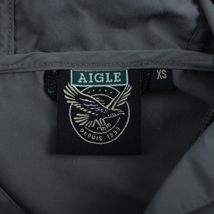 エーグル マウンテンパーカー アウター ナイロンジャケット アウトドア レディース XSサイズ カーキ AIGLE_画像3