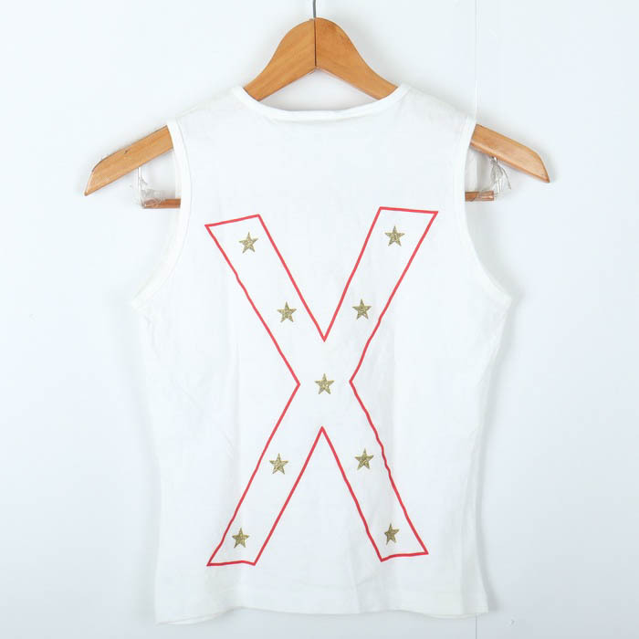 アルマーニエクスチェンジ タンクトップ Tシャツ トップス カットソー レディース XSサイズ ホワイト ARMANI EXCHANGE_画像2