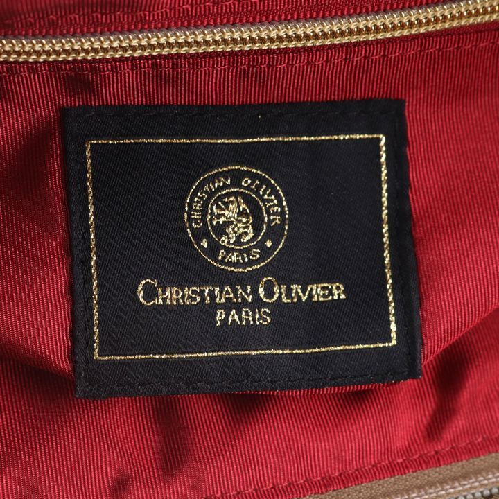 クリスチャンオリビエ ショルダーバッグ 2way レオパード ハンドバッグ 鞄 レディース ブラウン CHRISTIAN OLIVIER_画像5