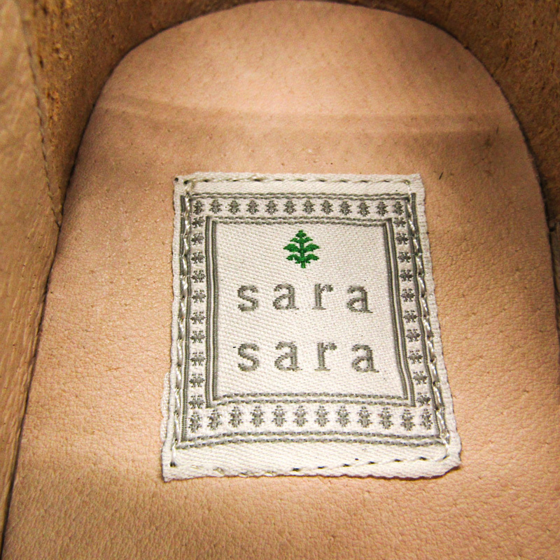 サラサラ スリッポン フラットシューズ 未使用 ブランド 靴 シューズ レディース 38サイズ ブラウン sara sara_画像3