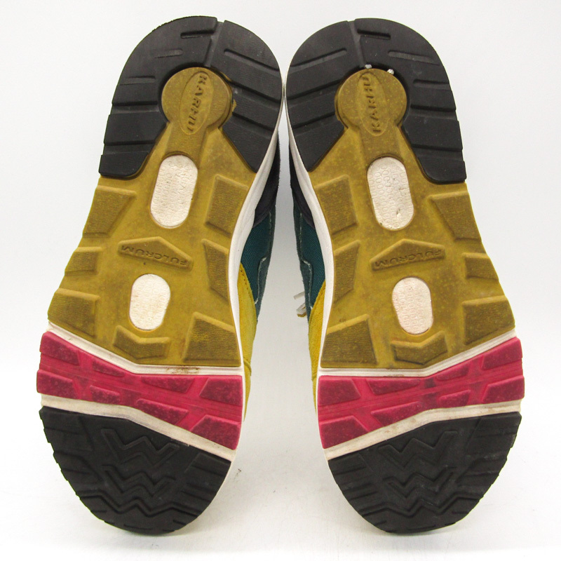 カルフ スニーカー ローカット ARIA スウェード ブランド 靴 シューズ メンズ 25.5サイズ イエロー KAHRU_画像6