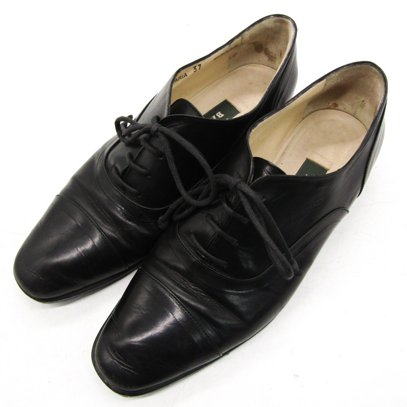 バリー ドレスシューズ ストレートチップ ブランド 靴 シューズ イタリア製 黒 レディース 37サイズ ブラック BALLY_画像1