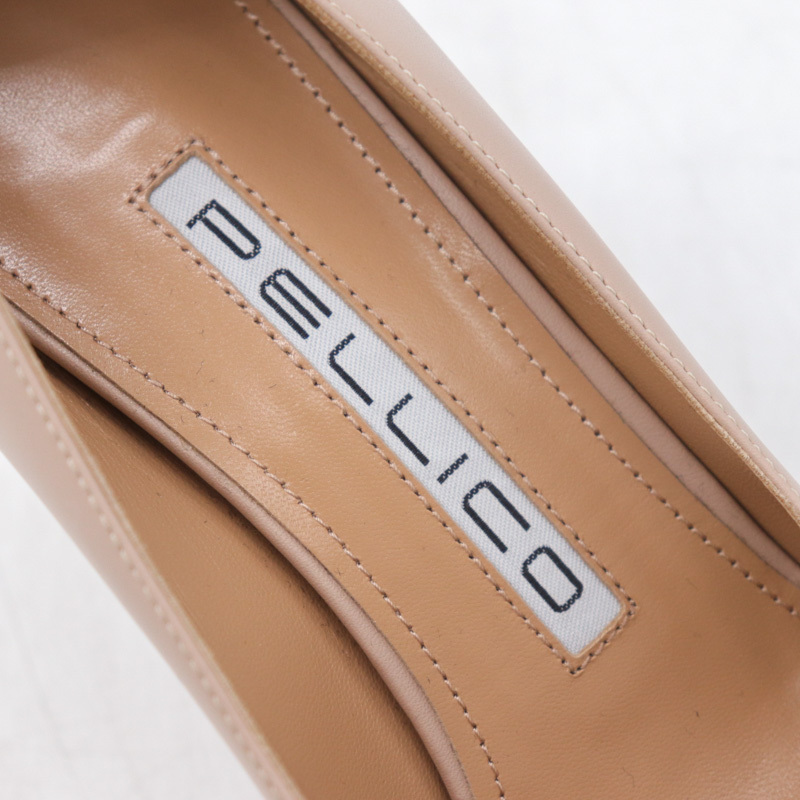 ペリーコ パンプス 本革 レザー ポインテッドトゥ ブランド 靴 シューズ イタリア製 レディース 36サイズ ベージュ PELLICOの画像3