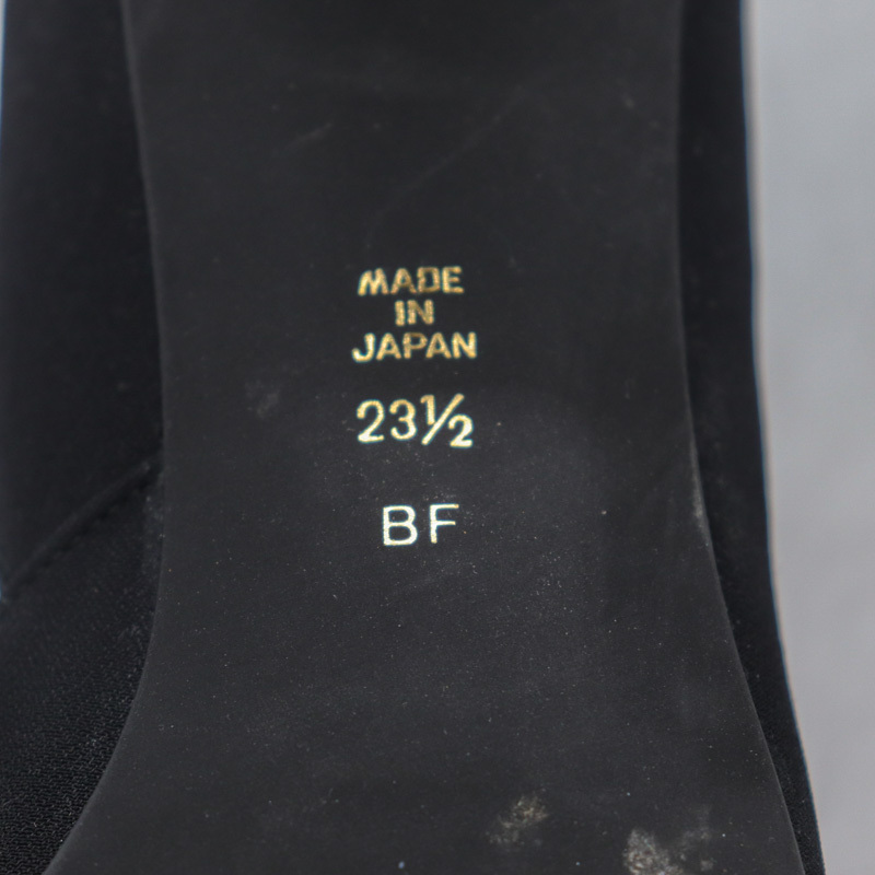 ダイアナ パンプス スクエアトゥ チャンキーヒール ブランド 靴 シューズ 日本製 黒 レディース 23.5サイズ ブラック DIANA_画像4
