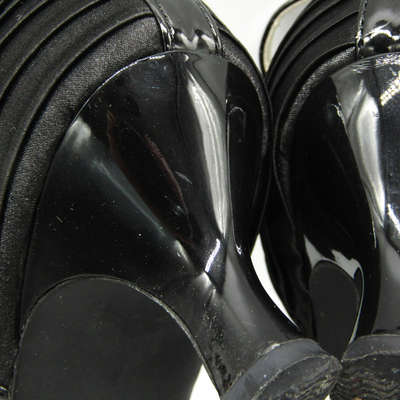 コムサイズム パンプス ラウンドトゥ ストラップ フォーマル ブランド 靴 シューズ 黒 レディース Mサイズ ブラック COMME CA ISM_画像7