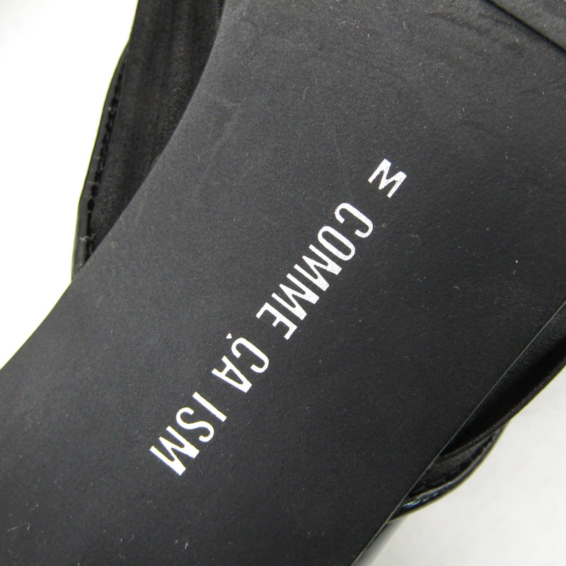 コムサイズム パンプス ラウンドトゥ ストラップ フォーマル ブランド 靴 シューズ 黒 レディース Mサイズ ブラック COMME CA ISM_画像4