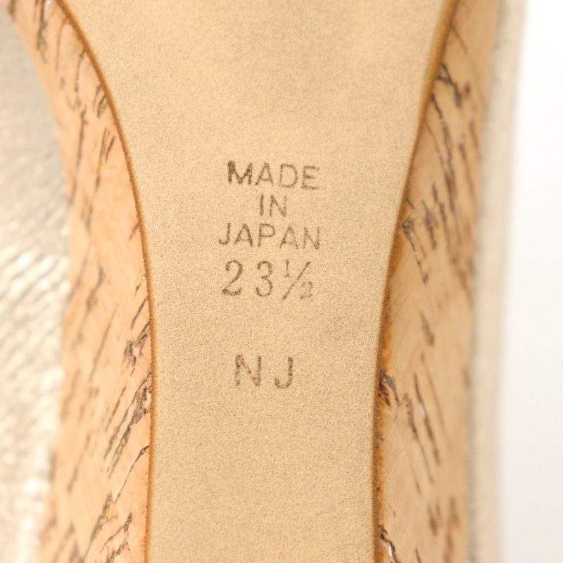 ダイアナ パンプス オープントゥ ブランド 靴 シューズ 日本製 レディース 23.5サイズ ゴールド DIANA_画像4