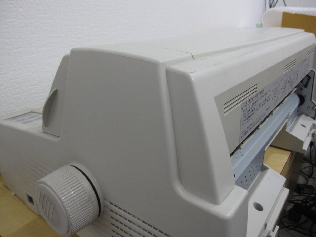 良品(OKI 8480SU-R OEM機)日立ドットプリンター PC-PD4081A 動作品 ドット抜けなし 伝票印刷にPrinfina IMPACT DX4081A の画像6