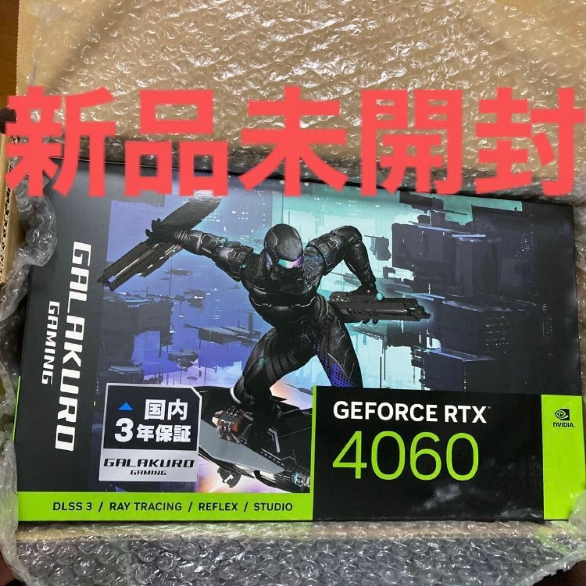 新品未開封 玄人志向 GALAKURO GAMING NVIDIA GeForce RTX4060 搭載