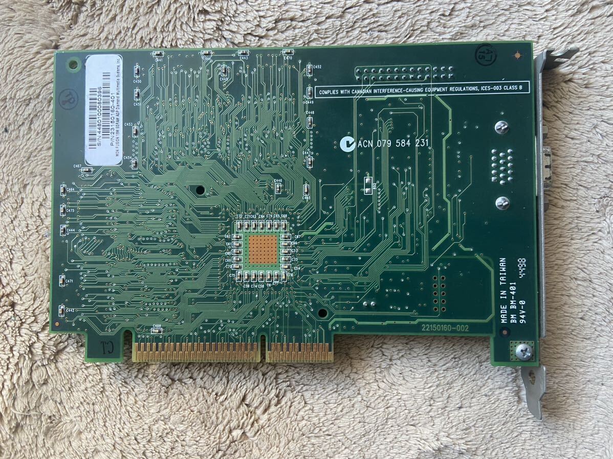 レトロ 3dfx voodoo banshee Diamond Multimedia Monster Fusion AGP 動作品の画像2