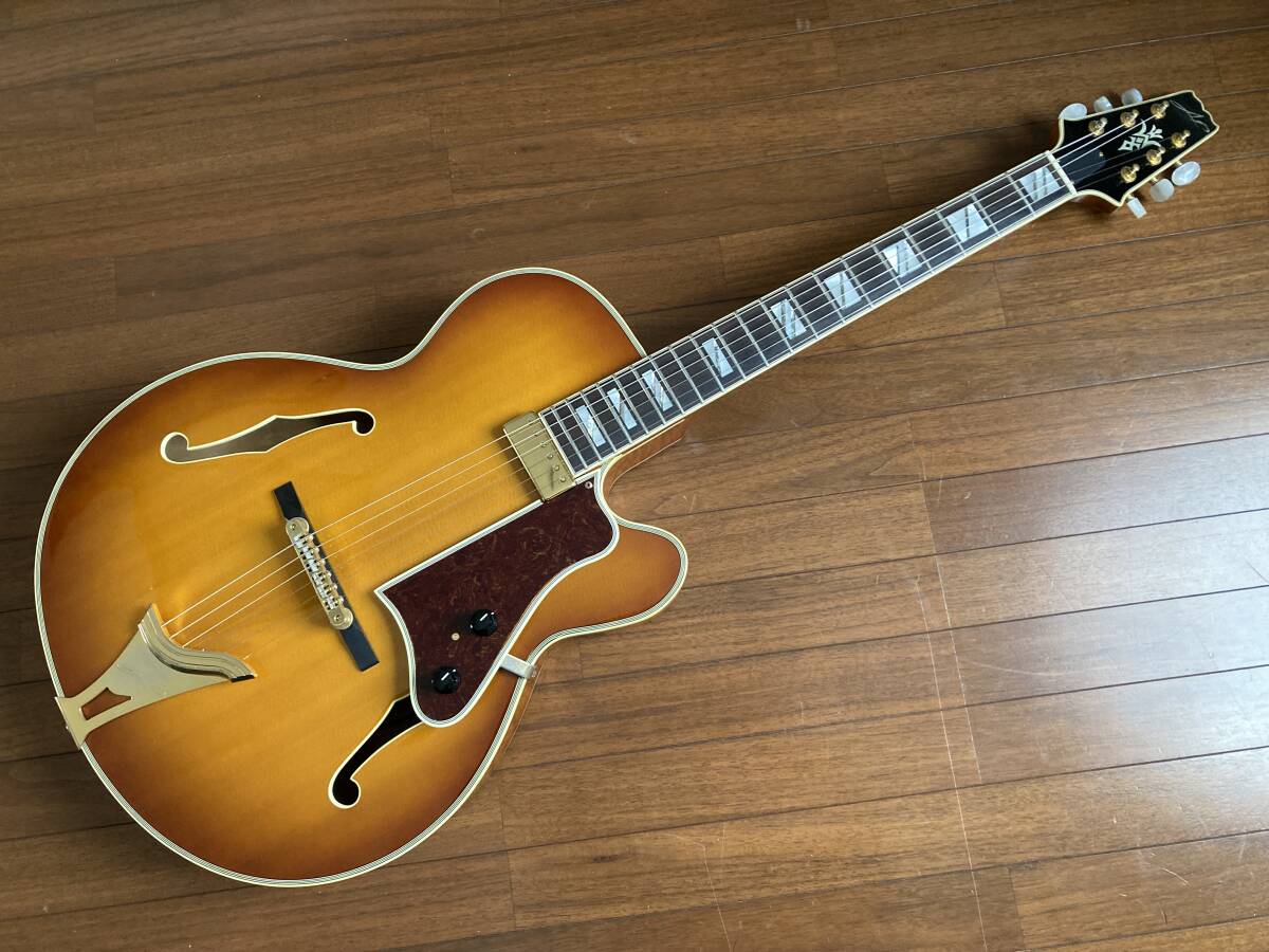 ARIA CUSTOM SHOP ＡＰフルアコ（配線ジャンク※現状アンプへの出力ができません）の画像10