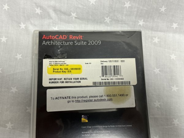 アクティベーションコードお渡し Autodesk AutoCAD Revit Architecture 2009 シリアルナンバー付属 日本語版 Win10/Win11対応 サポート可の画像3