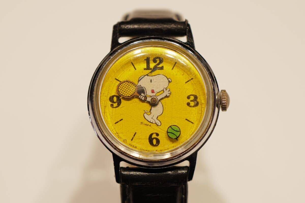 Timex Snoopy アンティーク 腕時計 ビンテージ ヴィンテージ スヌーピー 当時物 ウッドストック スヌーピーミュージアム ミッキーマウス の画像1