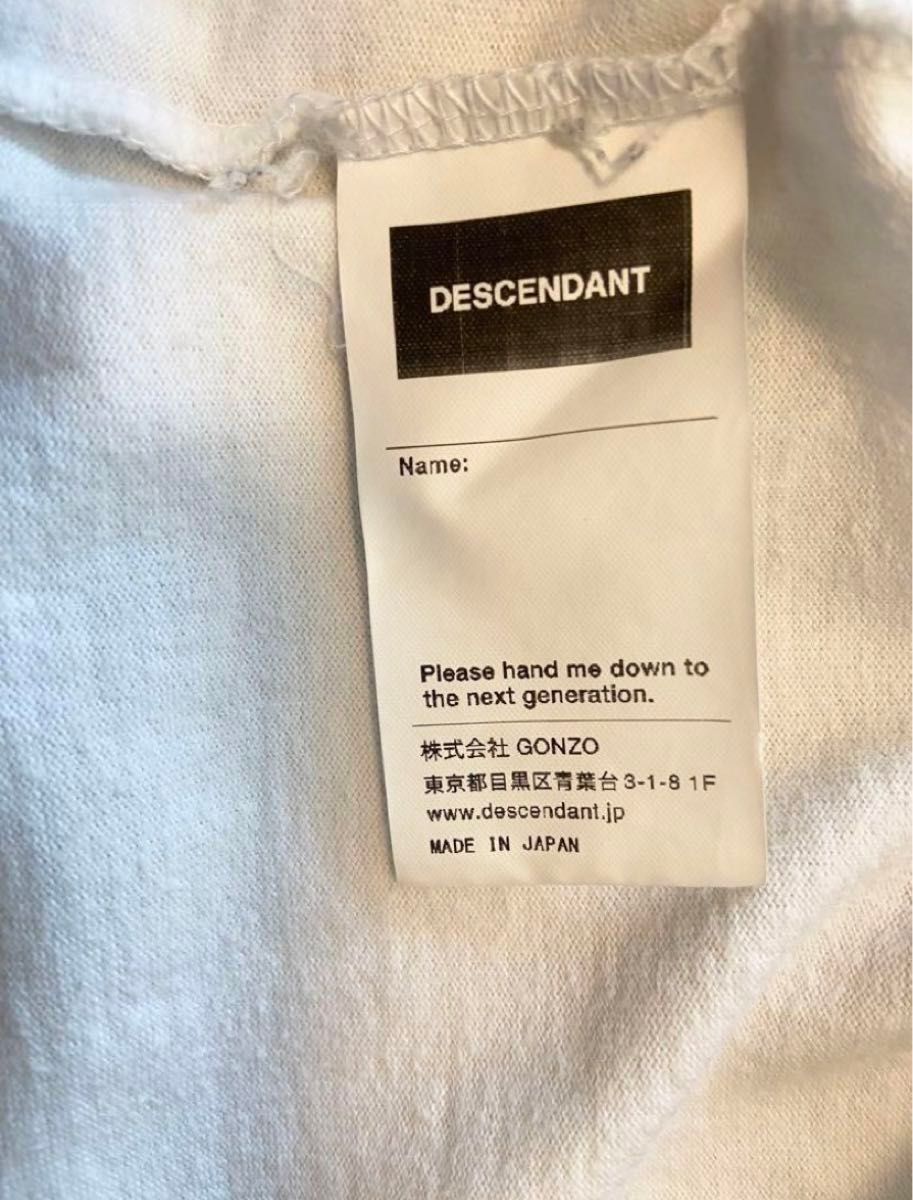 【DESCENDANT】Tシャツ