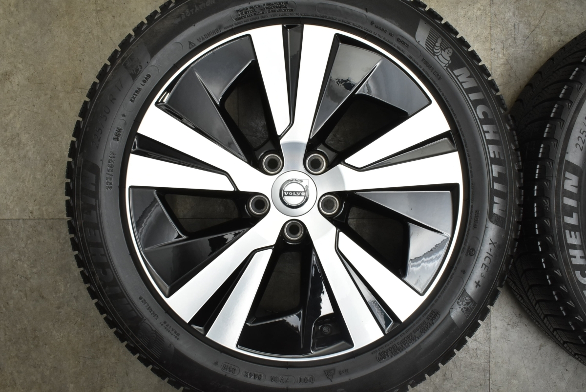 【美品 バリ溝】ボルボ V60 純正 17in 7J +40.5 PCD108 ミシュラン X-ICE3+ 225/50R17 品番:32209235 S60 流用 スタッドレス 即納可能_画像3