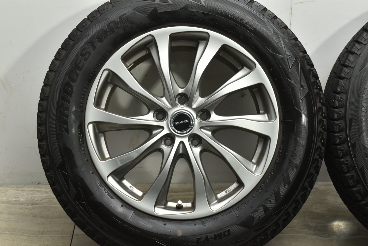 【程度良好品】バルミナ 17in 7J +45 PCD114.3 ブリヂストン ブリザック DM-V2 225/65R17 エクストレイル CX-8 CX-5 レガシィアウトバック_画像5