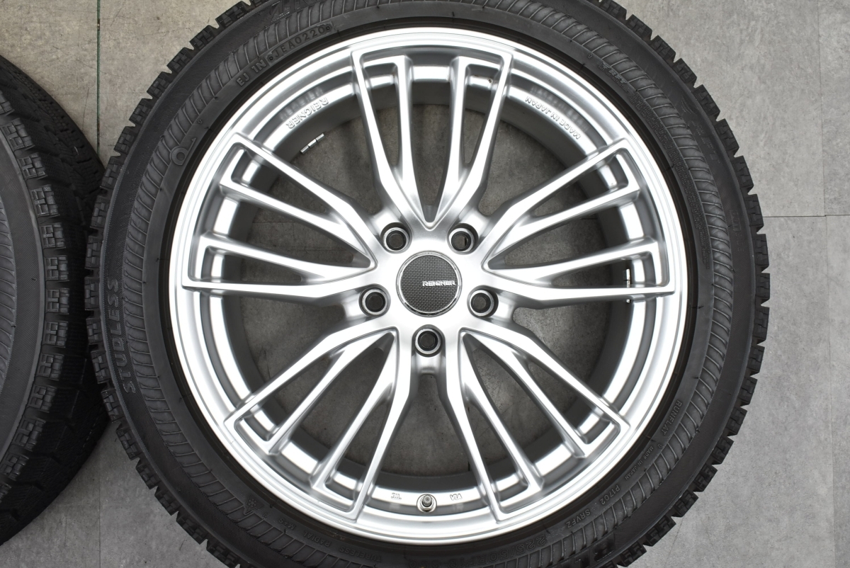 【程度良好品】REIGNER 18in 8J +35 PCD114.3 ブリヂストン ブリザック RFT 225/50RF18 225/50R18 V37 スカイライン Z34 フェアレディZの画像4