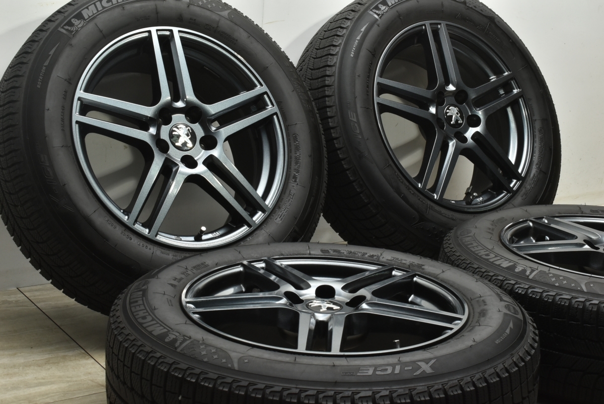 【バリ溝】ユーロデザイン 17in 7.5J +45 PCD108 ミシュラン X-ICE XI3 215/65R17 プジョー 3008 4008 5008 シトロエン C5 エアクロス_画像2