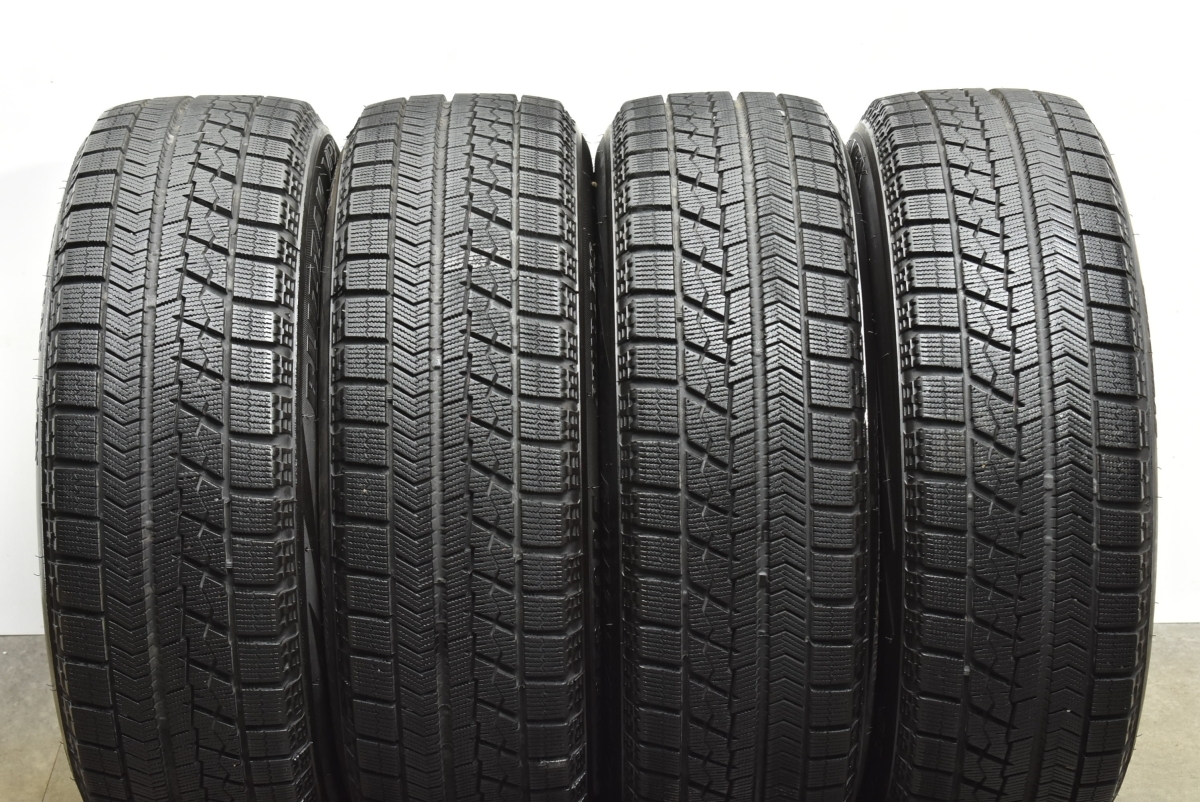 【程度良好品】6本スポーク 15in 6.5J +46 PCD100/114.3 ブリヂストン ブリザック VRX 195/65R15 プリウス カローラツーリング 即納可能_画像7