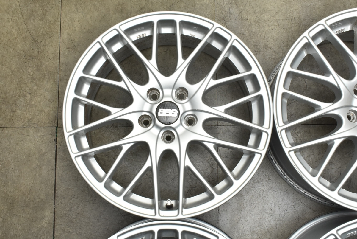 【程度良好品】BBS GERMANY CS 18in 7.5J +48 PCD114.3 4本セット シビック スカイライン ロードスター レヴォーグ アルテッツァ マークII_画像5