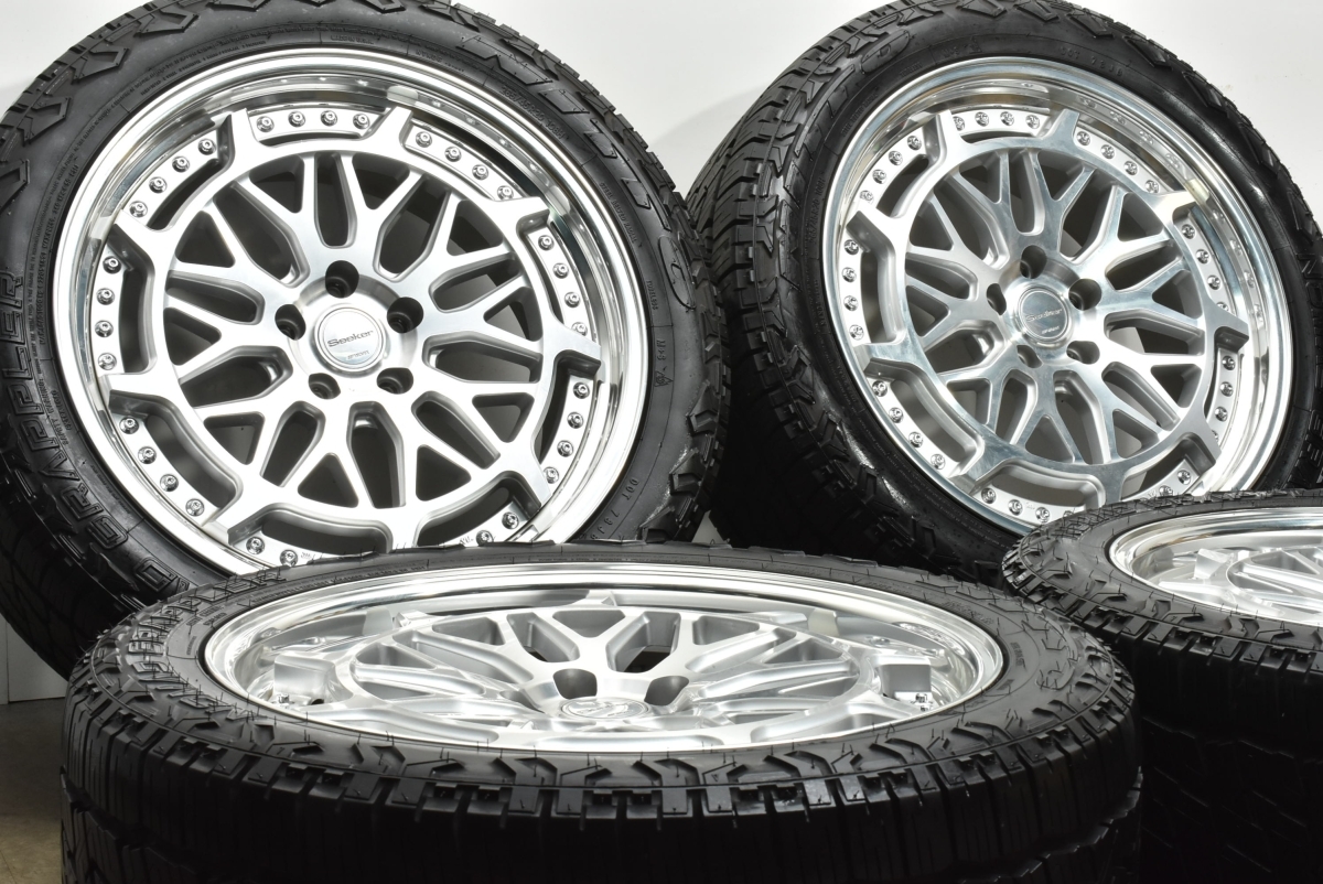 【美品 バリ溝】WORK グランシーカー GRANSEEKER DMX 20in 9J +38 PCD114.3 ニットー NOMAD GRAPPLER 265/45R20 ハリアー RAV4 CX-5 CX-8_画像2