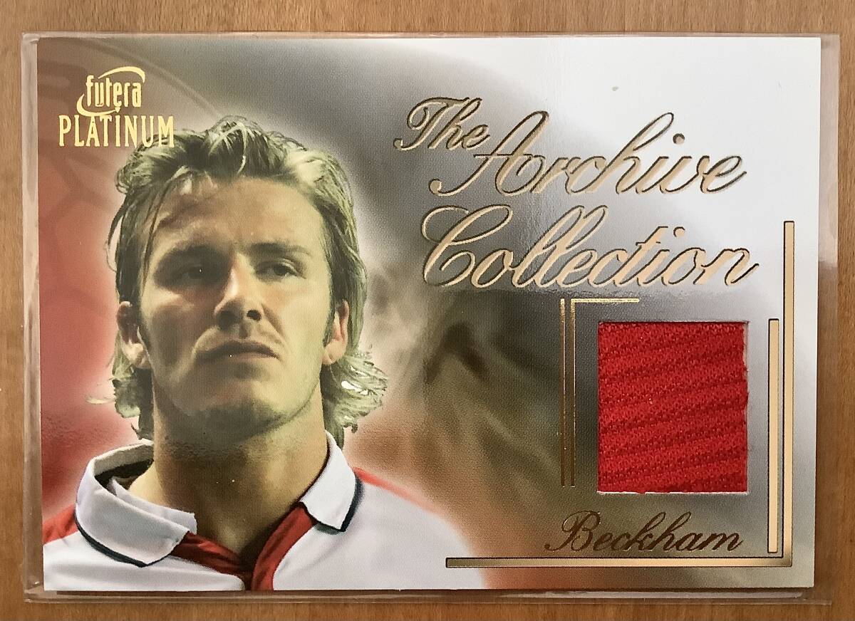 Futera Platinum 2003 David Beckham Jersey Card #GJ02 ジャージー カード 250枚限定シリアルナンバー付きの画像1