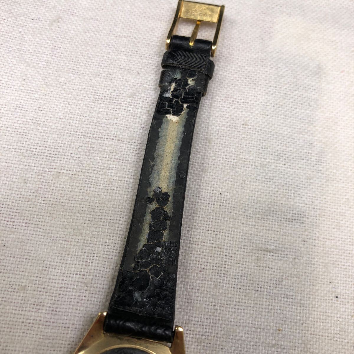 腕時計 手巻き SEIKO セイコー Belfina ベルフィーナ ステンレス製 レディース ベルト劣化 動作確認済み ゴールド×ブラック_画像7