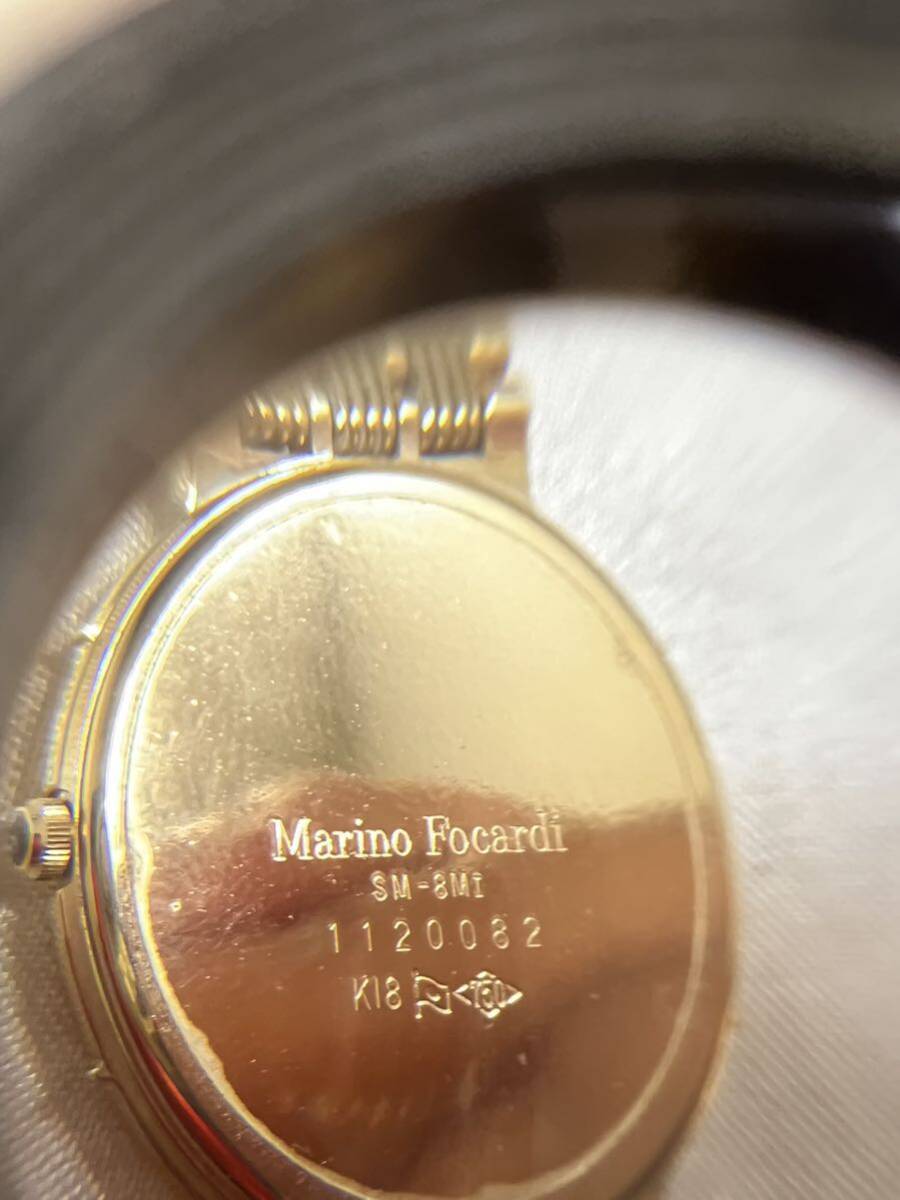 Marino Focardi SM-8MI K18 750 時計 マリノフォカルディ総重量63.2g ケース付き GOLD STARの画像4